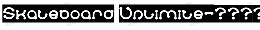 Skateboard Unlimite字体转换